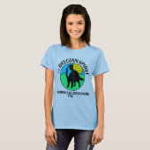 Dames Baby Doll T-Shirt in Blue (Voorkant volledig)