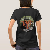 Dames Baby Doll T-Shirt (voor- en achterzijde logo (Achterkant)