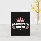 Dames Badminton Koningin Shuttle Badminton Liefheb Kaart (Gele Bloem)