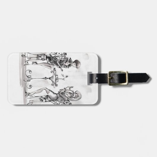 Dames Bagagelabel (Voorkant horizontaal)