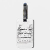 Dames Bagagelabel (Achterkant verticaal)