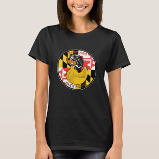 Dames Basic Black MDR-shirt T-shirt