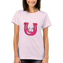 Dames Basic Hoefijzer Pitching T-shirt