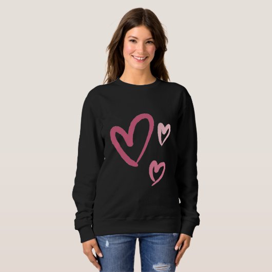 Dames basic sweatshirt (Voorkant volledig)