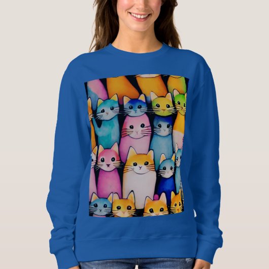 DAMES BASIC SWEATSHIRT (Voorkant)