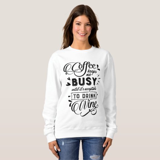 -Dames Basic Sweatshirt (Voorkant volledig)