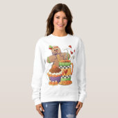 Dames Basic Sweatshirt Herfst Plezier (Voorkant volledig)