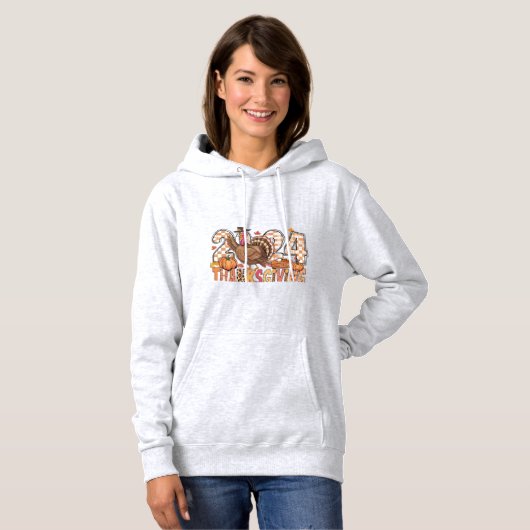 DAMES BASIC SWEATSHIRT MET CAPUCHON (Voorkant volledig)