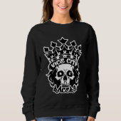Dames Basic Sweatshirt met King Skull Logo (Voorkant)