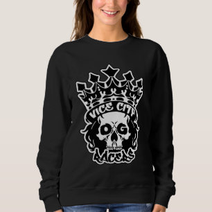 Dames Basic Sweatshirt met King Skull Logo