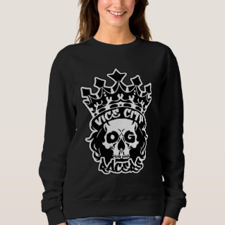 Dames Basic Sweatshirt met King Skull Logo