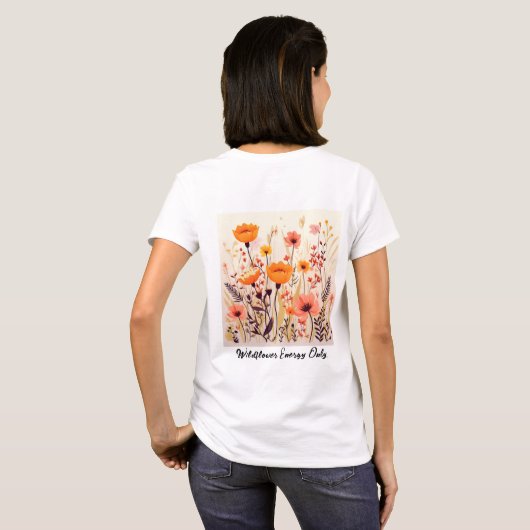 Dames Basic T-Shirt (Achterkant volledig)