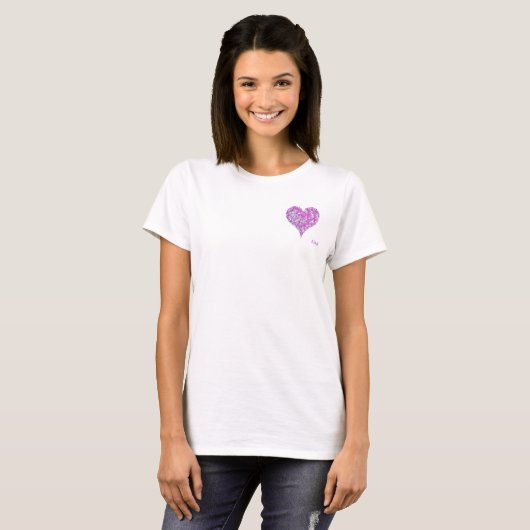 Dames basic T-shirt (Voorkant volledig)