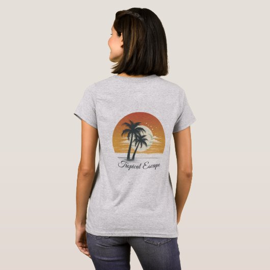 Dames Basic T-Shirt (Achterkant volledig)