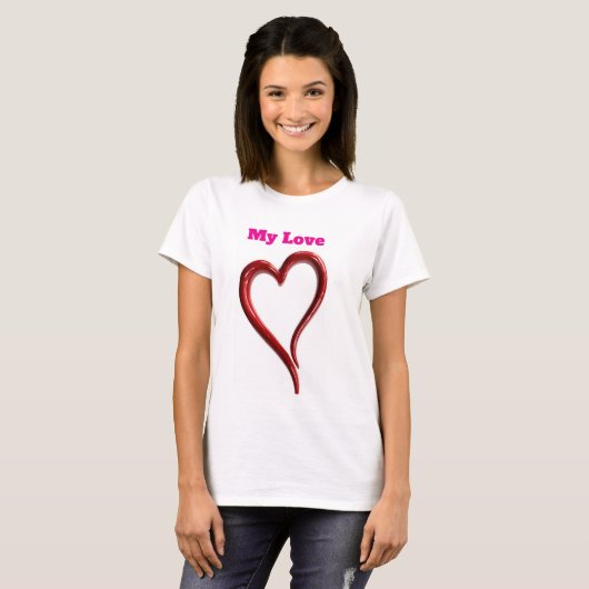 Dames Basic T-Shirt (Voorkant volledig)