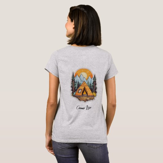 Dames Basic T-Shirt  (Achterkant volledig)