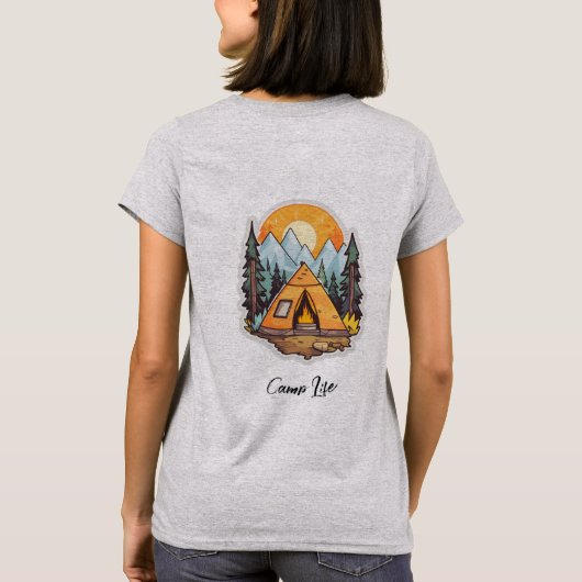 Dames Basic T-Shirt  (Achterkant)