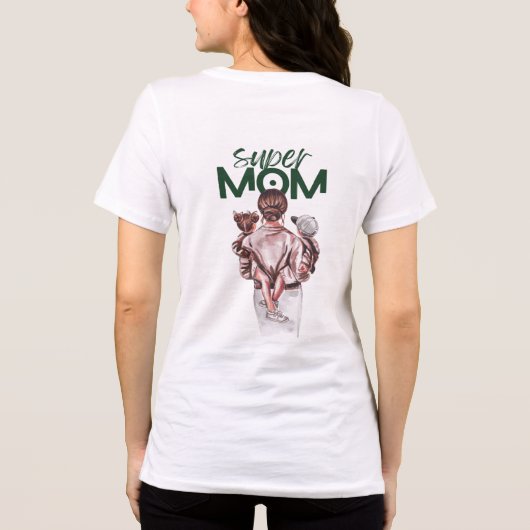 dames Basic T-shirt (Achterkant)