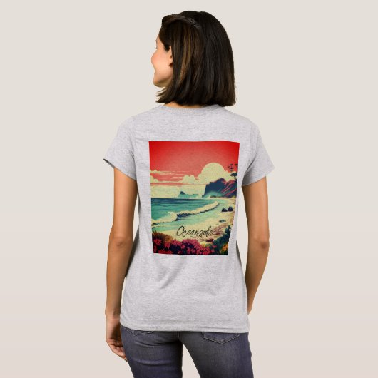 Dames Basic T-Shirt (Achterkant volledig)