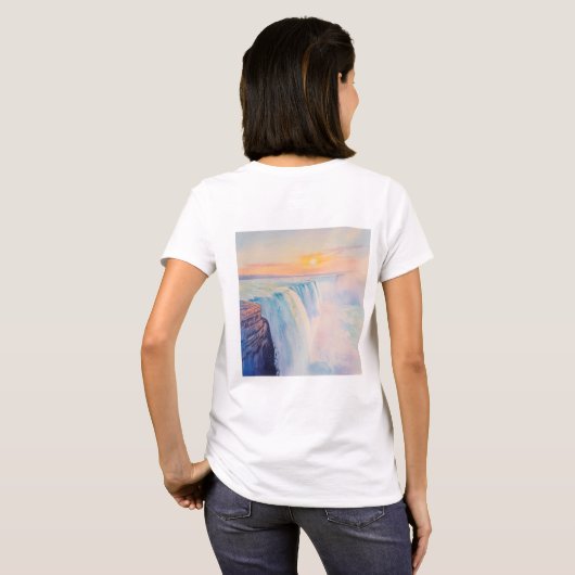 Dames Basic T-Shirt (Achterkant volledig)