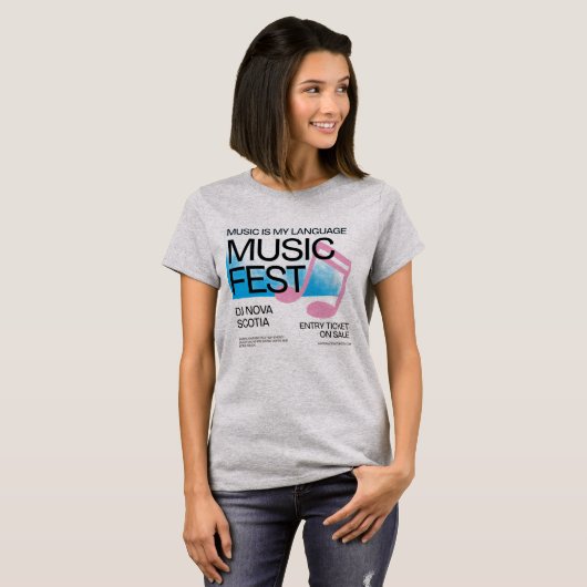 Dames Basic T-Shirt (Voorkant volledig)