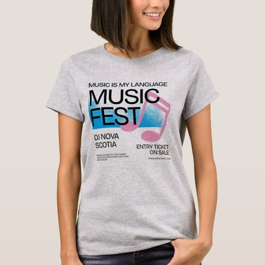 Dames Basic T-Shirt (Voorkant)