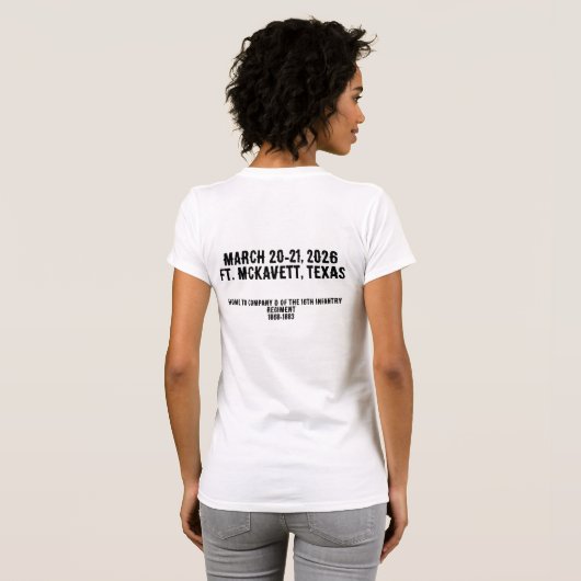 Dames Basic T-Shirt 2026 editie (Achterkant volledig)