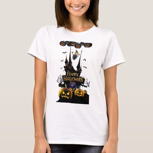 Dames Basic T-Shirt Deze basale t-shirt heeft (Voorkant)