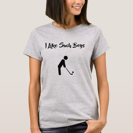 Dames Basic T-Shirt | Ik vind zulke jongens leuk (Voorkant)