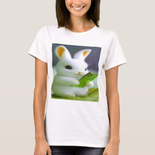 Dames Basic T-Shirt – Kleurrijk Digitaal Design  