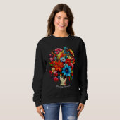 Dames Basic T-shirt met capuchon (Voorkant volledig)