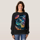 Dames Basic T-shirt met capuchon (Voorkant volledig)