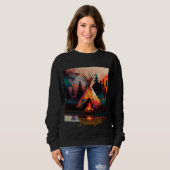 Dames Basic T-shirt met capuchon (Voorkant volledig)