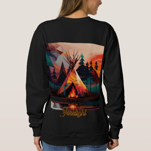 Dames Basic T-shirt met capuchon  (Achterkant)