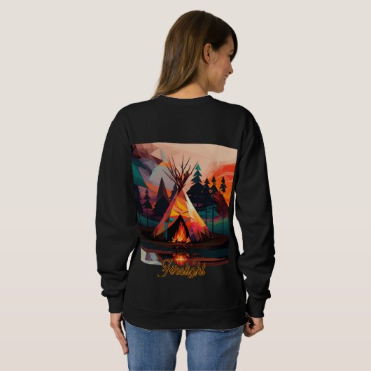 Dames Basic T-shirt met capuchon (Achterkant volledig)