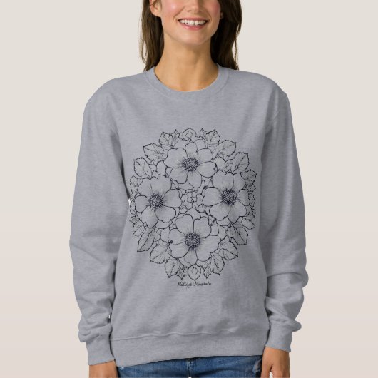 Dames Basic T-shirt met capuchon (Voorkant)