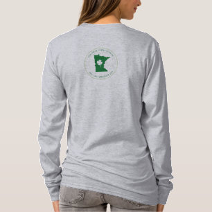 Dames basic T-shirt met lange mouw