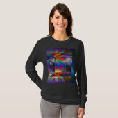 Dames Basic T-shirt met lange mouwen (Voorkant volledig)