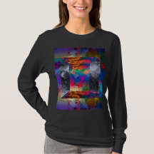 Dames Basic T-shirt met lange mouwen