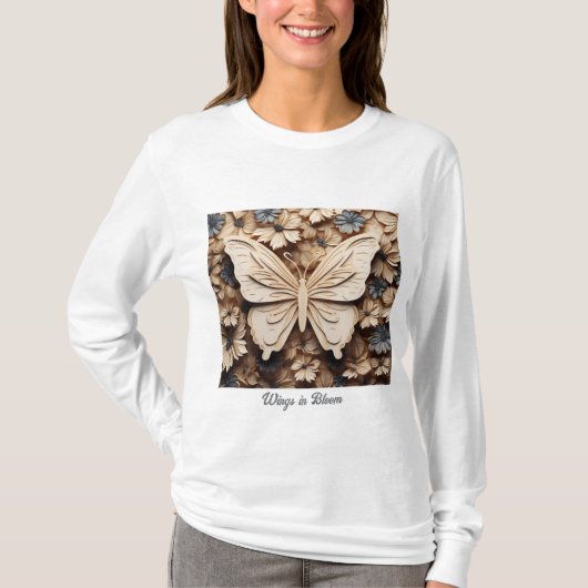 Dames Basic T-shirt met Lange Mouwen (Voorkant)
