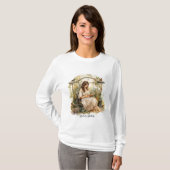 Dames Basic T-shirt met Lange Mouwen (Voorkant volledig)