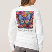 Dames Basic T-shirt met lange mouwen (Achterkant)