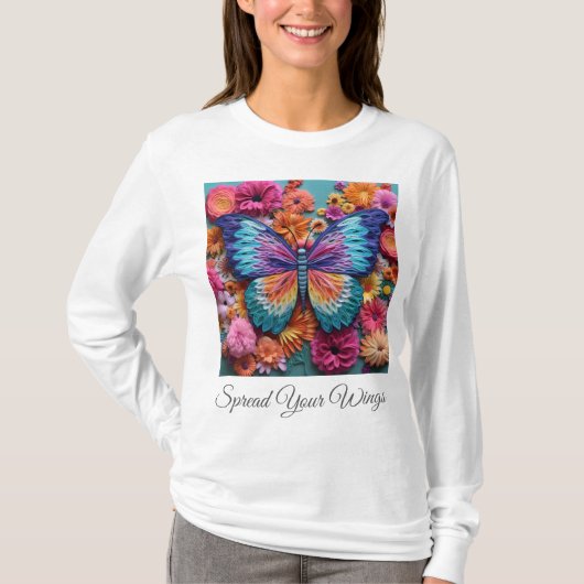 Dames Basic T-shirt met lange mouwen (Voorkant)