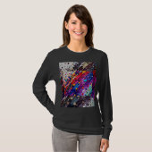Dames Basic T-shirt met lange mouwen (Voorkant volledig)