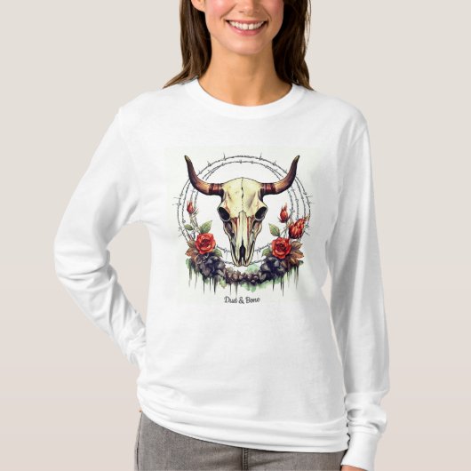 Dames Basic T-shirt met lange mouwen  (Voorkant)