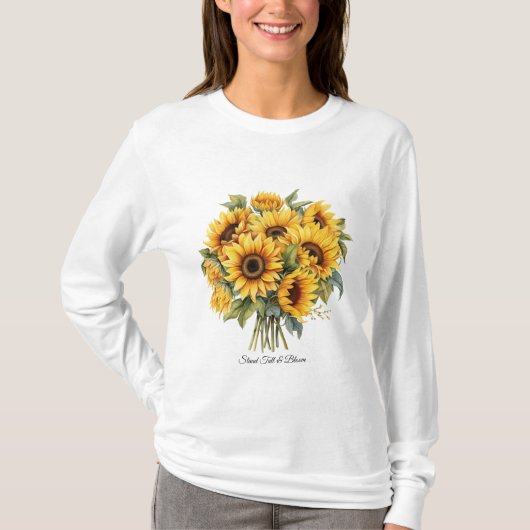 Dames Basic T-shirt met lange mouwen (Voorkant)