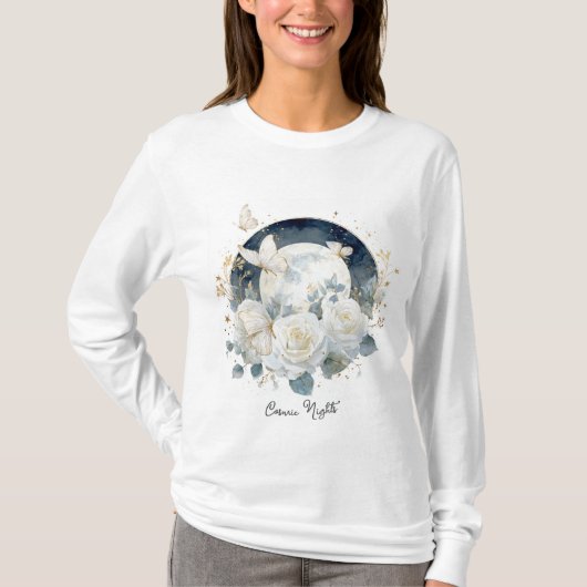 Dames Basic T-shirt met Lange Mouwen (Voorkant)