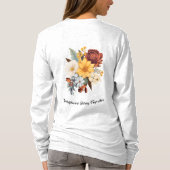 Dames Basic T-shirt met Lange Mouwen (Achterkant)