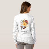Dames Basic T-shirt met Lange Mouwen (Achterkant volledig)