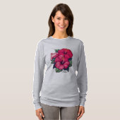 Dames Basic T-shirt met Lange Mouwen (Voorkant volledig)